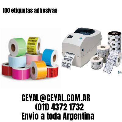 100 etiquetas adhesivas