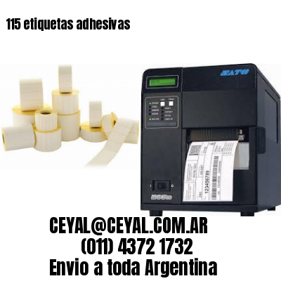 115 etiquetas adhesivas