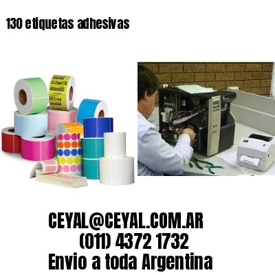 130 etiquetas adhesivas