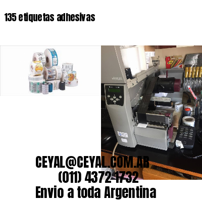 135 etiquetas adhesivas