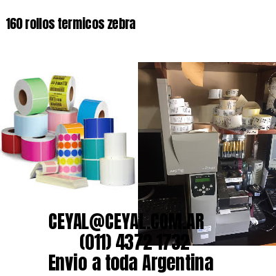 160 rollos termicos zebra