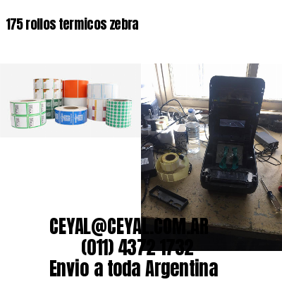 175 rollos termicos zebra