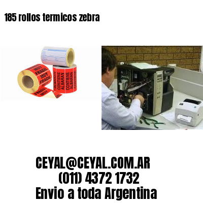 185 rollos termicos zebra