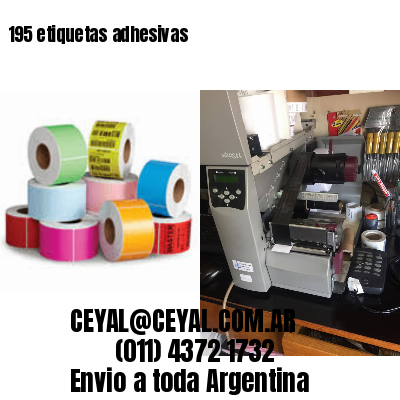 195 etiquetas adhesivas