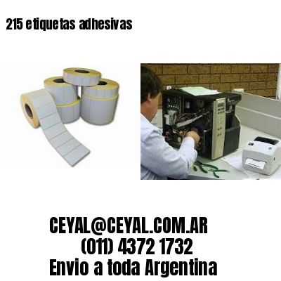 215 etiquetas adhesivas