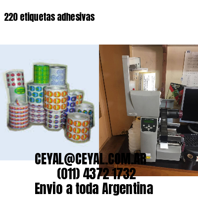 220 etiquetas adhesivas