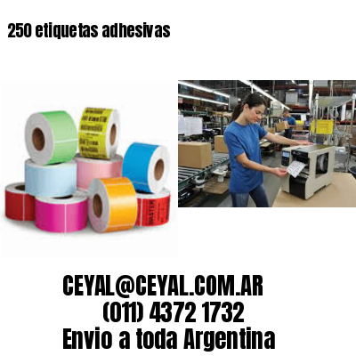 250 etiquetas adhesivas
