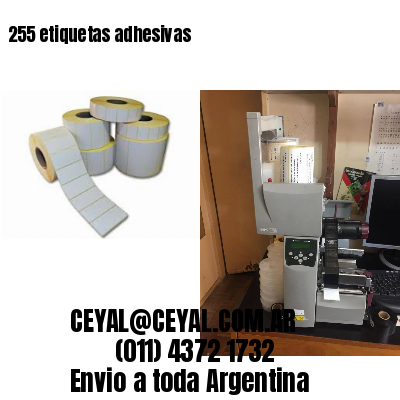 255 etiquetas adhesivas