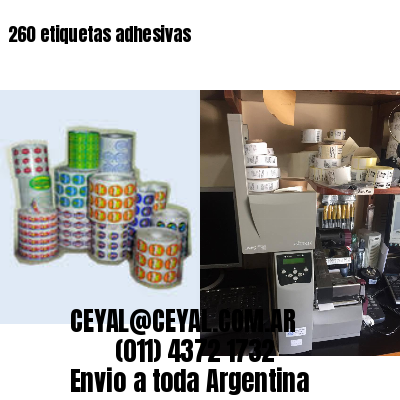 260 etiquetas adhesivas