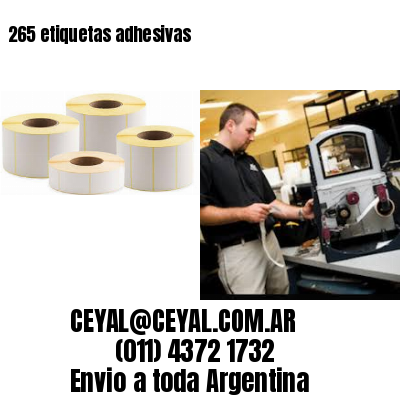 265 etiquetas adhesivas