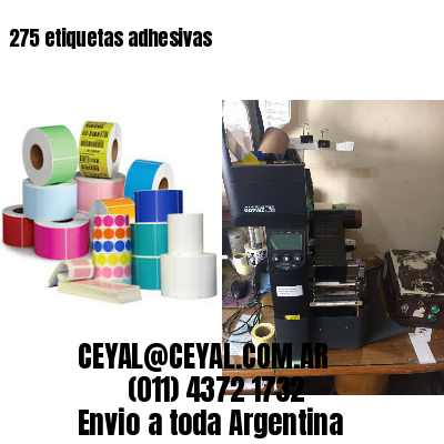 275 etiquetas adhesivas