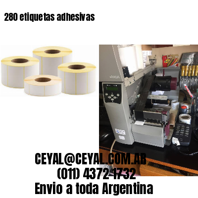 280 etiquetas adhesivas