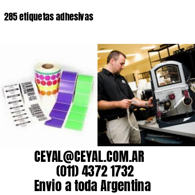 285 etiquetas adhesivas