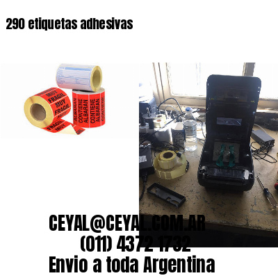 290 etiquetas adhesivas