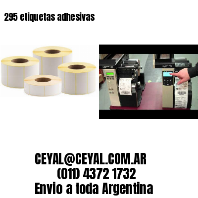 295 etiquetas adhesivas