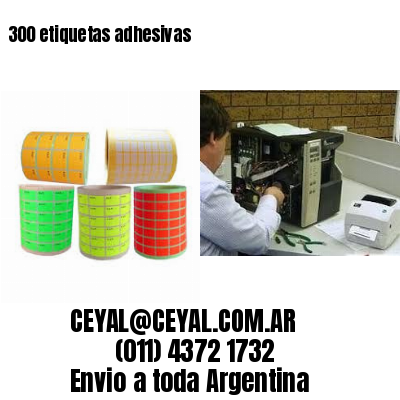 300 etiquetas adhesivas