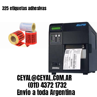 325 etiquetas adhesivas