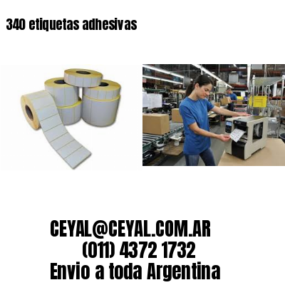 340 etiquetas adhesivas