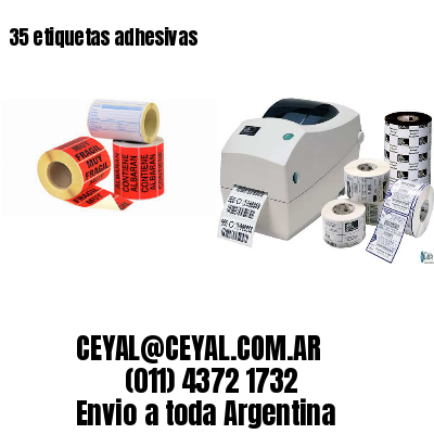 35 etiquetas adhesivas