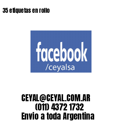 35 etiquetas en rollo