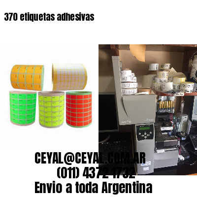 370 etiquetas adhesivas