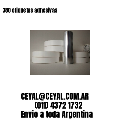 380 etiquetas adhesivas