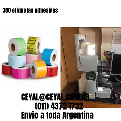 380 etiquetas adhesivas