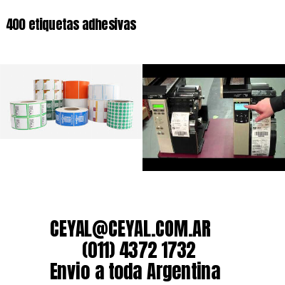 400 etiquetas adhesivas