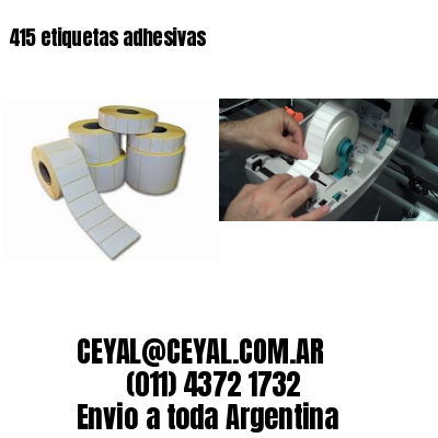 415 etiquetas adhesivas