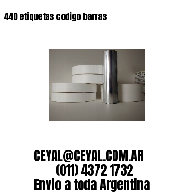 440 etiquetas codigo barras