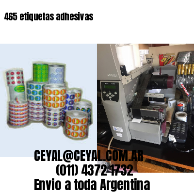 465 etiquetas adhesivas