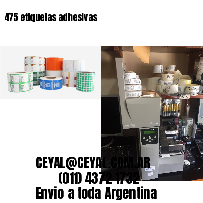 475 etiquetas adhesivas