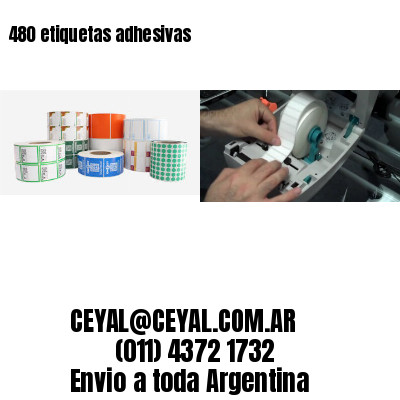 480 etiquetas adhesivas