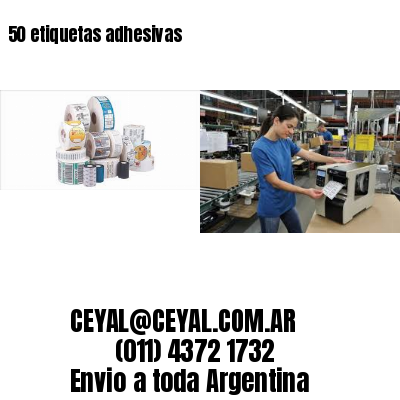 50 etiquetas adhesivas