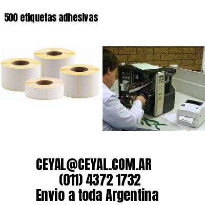 500 etiquetas adhesivas