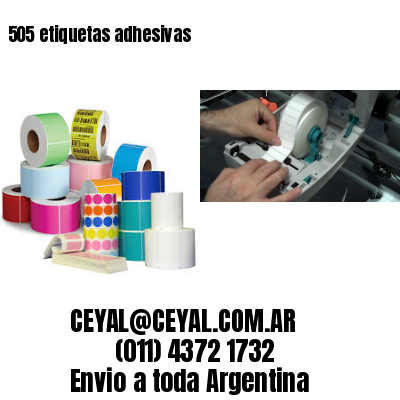 505 etiquetas adhesivas