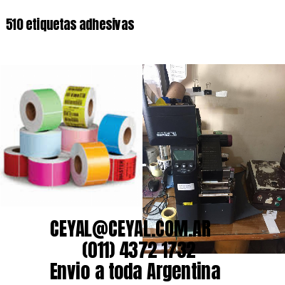 510 etiquetas adhesivas