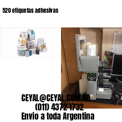 520 etiquetas adhesivas