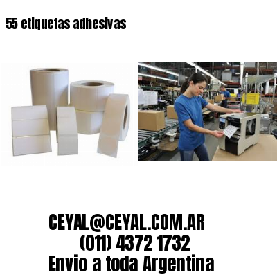 55 etiquetas adhesivas