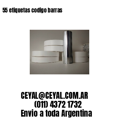 55 etiquetas codigo barras