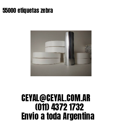 55000 etiquetas zebra