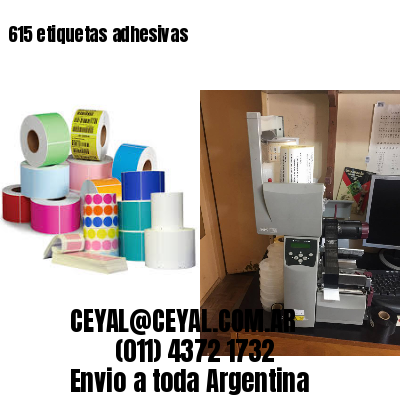 615 etiquetas adhesivas