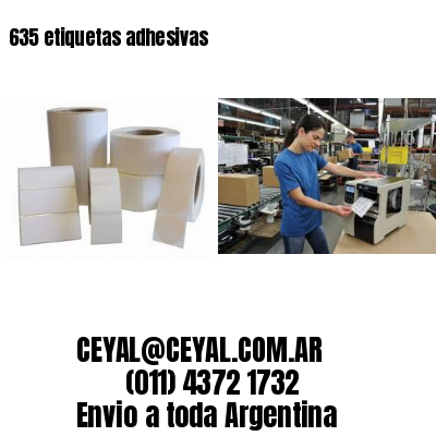 635 etiquetas adhesivas