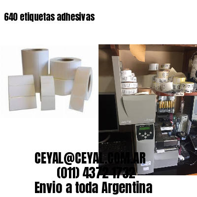 640 etiquetas adhesivas