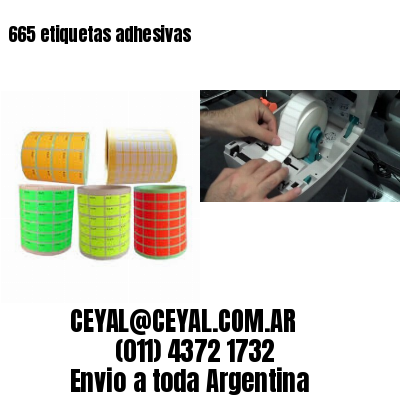 665 etiquetas adhesivas