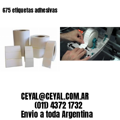 675 etiquetas adhesivas
