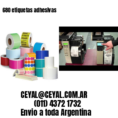 680 etiquetas adhesivas