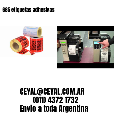 685 etiquetas adhesivas