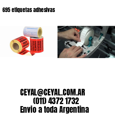 695 etiquetas adhesivas