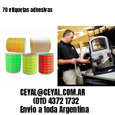 70 etiquetas adhesivas